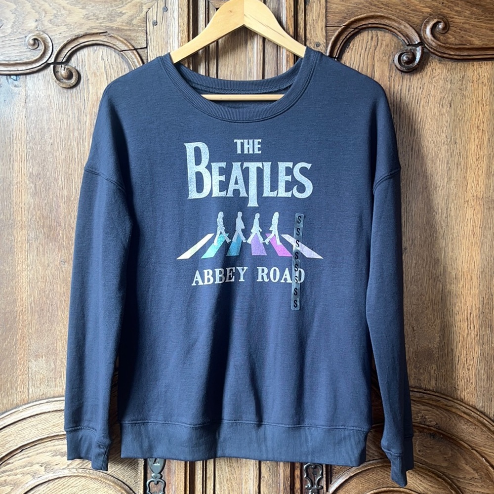 The Beatles Abbey Road Sweatshirt Women's Long Sleeve Graphic Gray